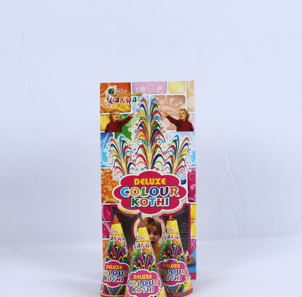 Deluxe Colour Kothi - Festive Fireworks by Shree Kanha | Vibrant Cone Fireworks for Celebrations