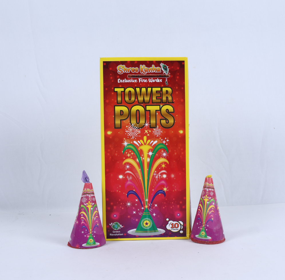 Tower Pots - Exclusive Fireworks by Shree Kanha | Eco-Friendly Celebration Fireworks